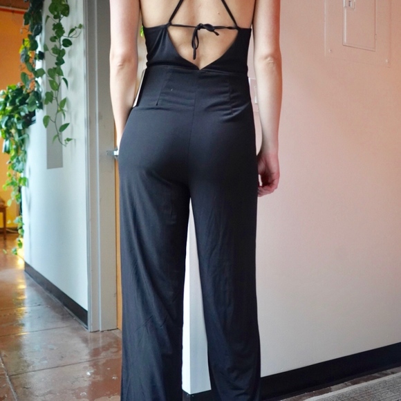 Black Panted Onesie / Romper by Tobi - Picture 2 of 2